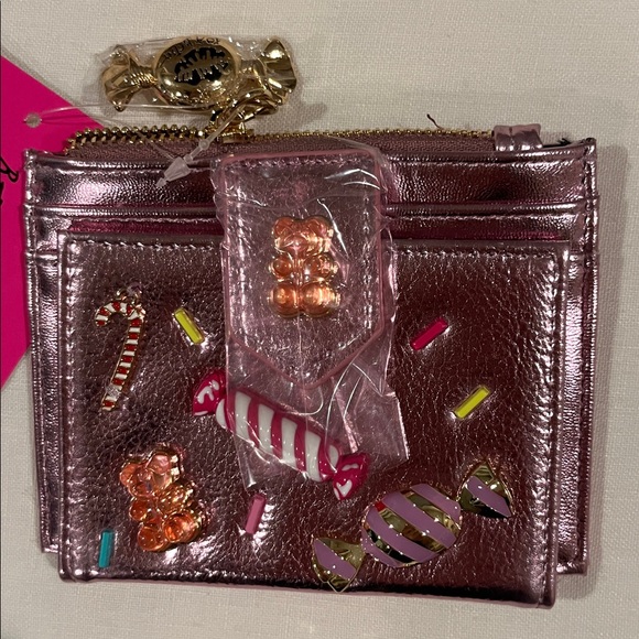 Betsey Johnson Gold OR Pink Wallet with Candy Accents | NWT - Picture 2 of 8